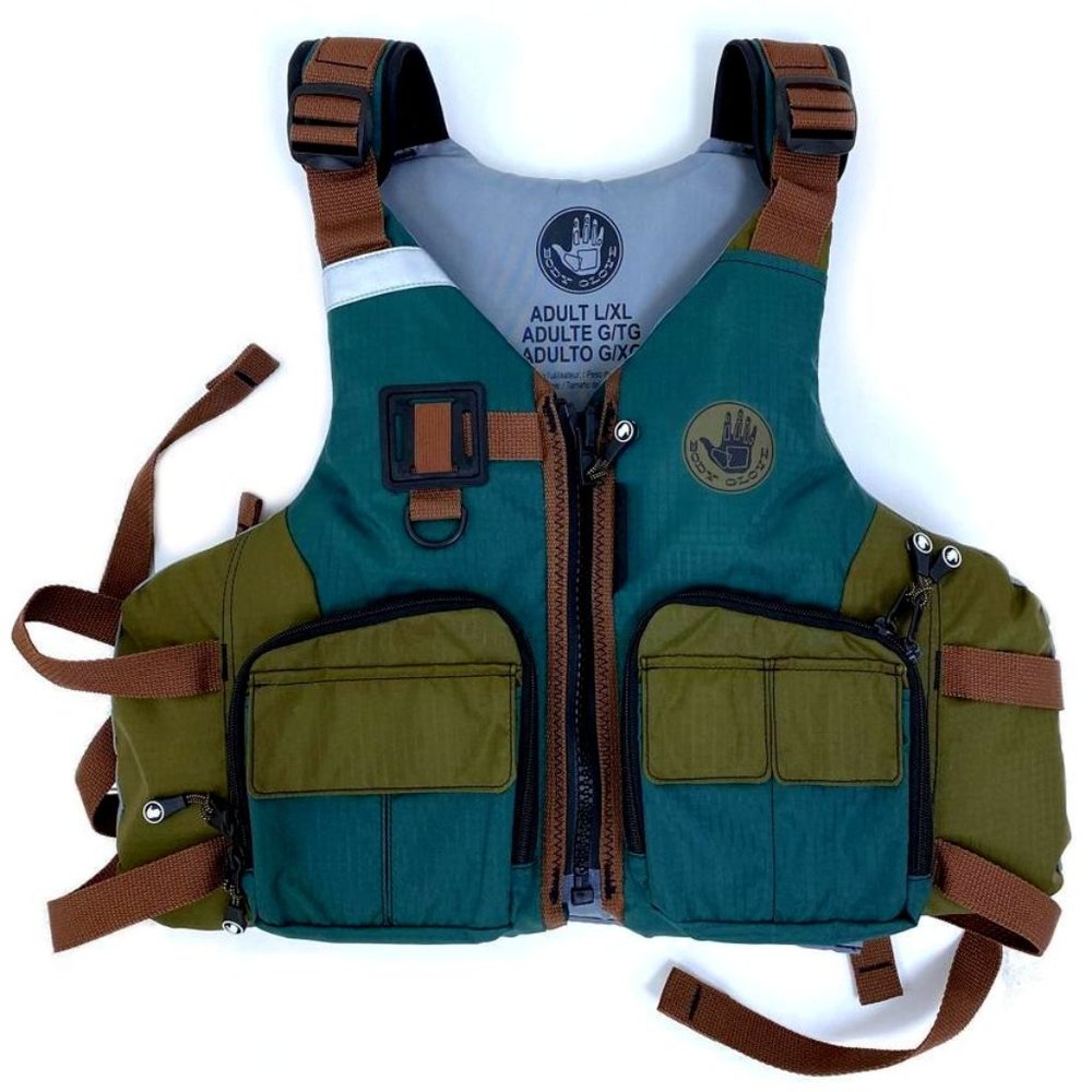 NEW!! Body Glove Adult Deluxe Outdoor Fishing & Paddling Vest Size L/XL, Green